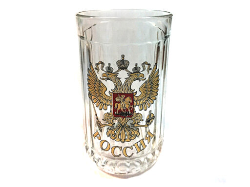 Стакан гранёный «Герб России», 250 мл