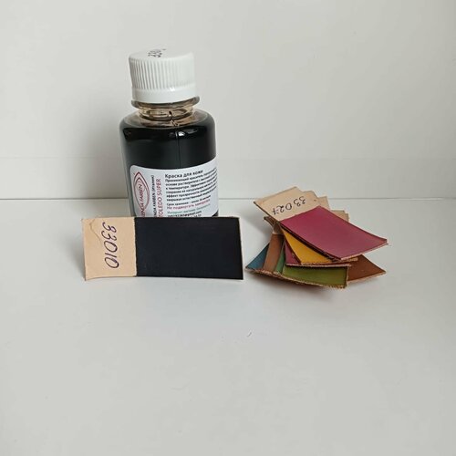 Краска для кожи и кожзама TOLEDO Super черного цвета 33010 100мл 780₽