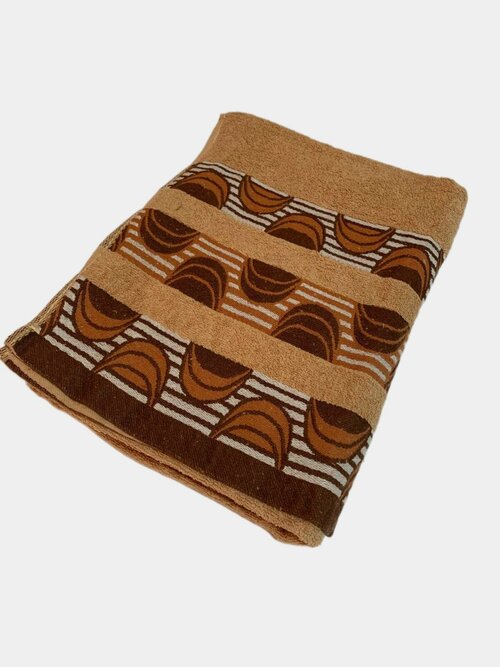 Полотенце махровое для лица, рук, банное, размер 70*140 из 100% хлопка, цвет коричневый