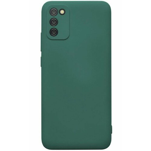 Накладка силиконовая Silicone Cover для Samsung Galaxy A03s A037 зелёная