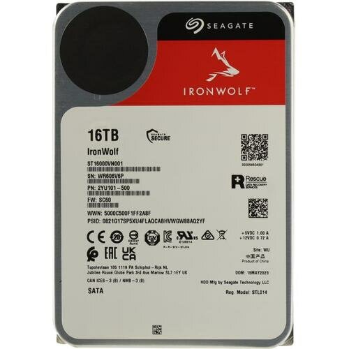 Жесткий диск SEAGATE Ironwolf , 16Тб, HDD, SATA III, 3.5" - фото №2