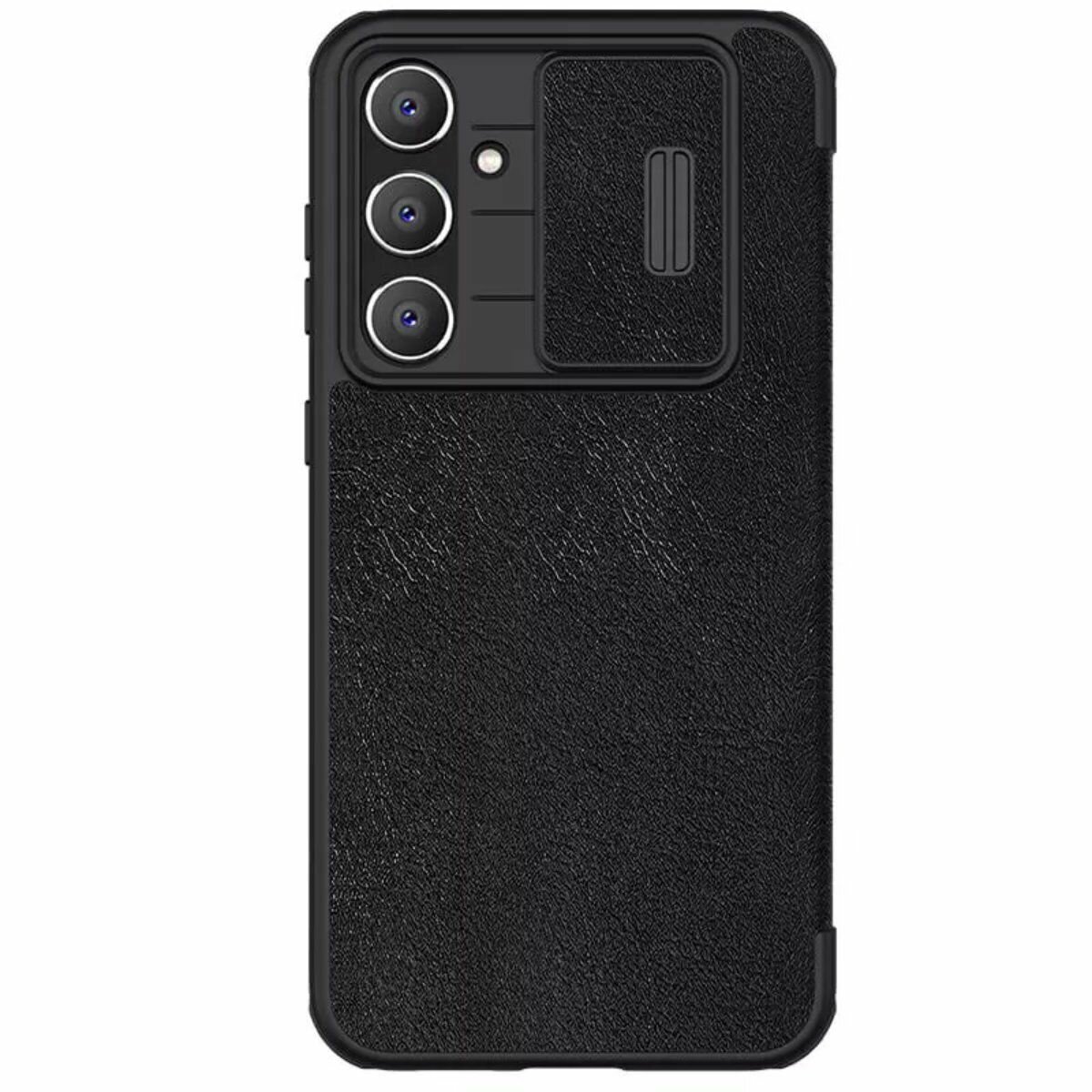 Кожаный чехол-книжка Nillkin Leather Qin Pro для Samsung Galaxy S23 FE (черный)