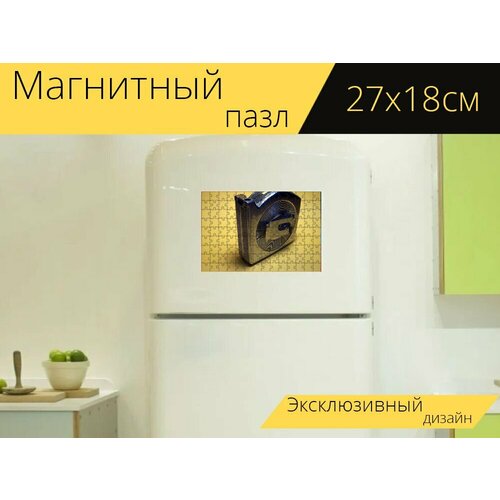 Магнитный пазл Измерительная лента, мера, значок на холодильник 27 x 18 см. магнитный пазл измерительная станция ареометр термометр на холодильник 27 x 18 см
