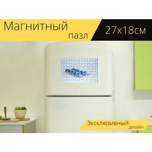 Магнитный пазл Медицина, доктор, медицинские на холодильник 27 x 18 см.
