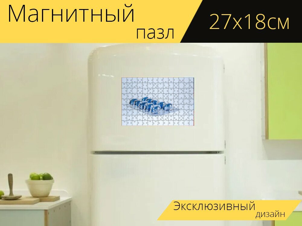 Магнитный пазл "Медицина, доктор, медицинские" на холодильник 27 x 18 см.