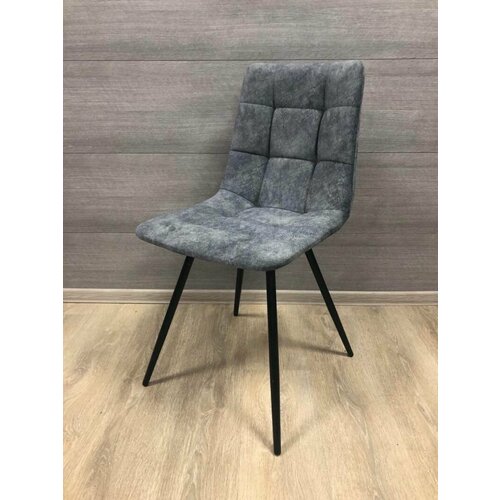 Стул фред на черном металлическом каркасе велюр океан Nova-140/006 профторг