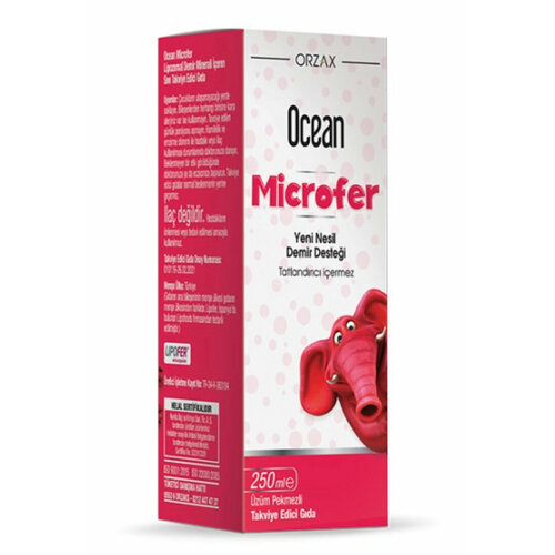 ORZAX Ocean Microfer 250ml / Орзакс Океан Микрофер Железо сироп, 250мл