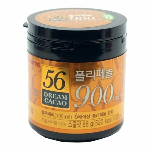 Горький шоколад в кубиках Dream Cacao 56% Lotte, 86 г