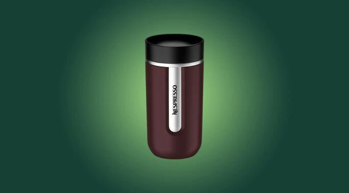 Термокружка Nespresso Nomad Travel Mug Medium, Burgundy 400 мл. - фотография № 6