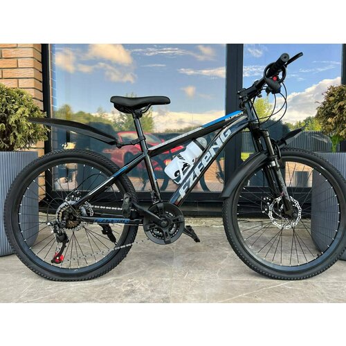 Велосипед Fzfeng 26 надежность безопасность и комфорт черно-синий 1510000₽