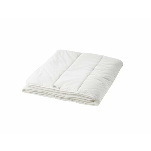 Одеяло стеганое Ikea Smasporre / Икеа Смаспорре, легкое всесезонное, 200х200, белый белый, синий, желтый, размер 2, спальный