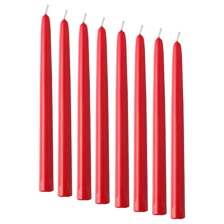 VINTERFINT IKEA Свечи красные винтерфинт икеа набор 8шт