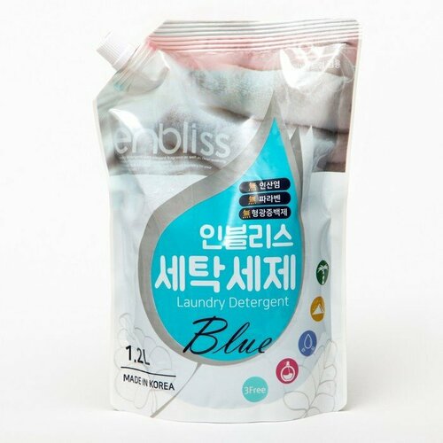 Средство жидкое для стирки белья Enbliss Blue, 1,2 л (комплект из 3 шт)
