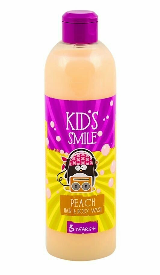 ROMAX Детский шампунь и гель для душа KIDS SMILE персик 500 г