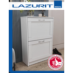 Тумба для обуви Lazurit Classica 61х25х89 белая - изображение