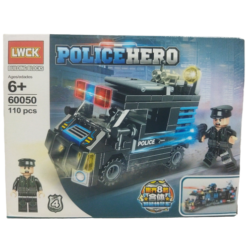 Конструктор полицейская машина серия POLICE HERO 110 деталей LWCK 60050-4 конструктор полицейская машина серия police hero 110 деталей lwck 60050 4