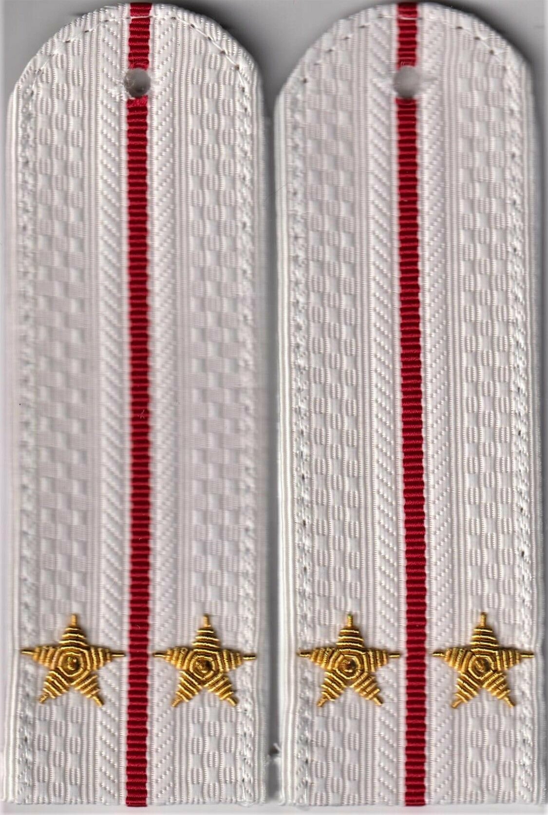 Погоны полиции на белую рубашку (на пластике), лейтенант