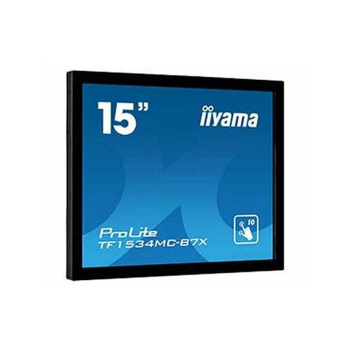 Iiyama Монитор LCD 15' 1024x768 TN TOUCH, 250cd/m2 H170°/V160° VGA, DVI, HDMI Speakers, Black