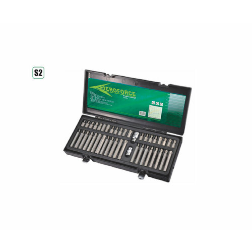 Набор вставок-бит 42 предмета AE-S5642 AEROFORСE 6pcs 1 4inch drive hex socket bit set screwdriver bits hand tools torx bit socket h3 h4 h5 h6 h7 h8