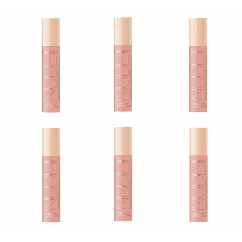 Блеск для губ лаковый BELOR DESIGN NUDE HARMONY Outfit Lip тон 23 B-day Cake х 6шт