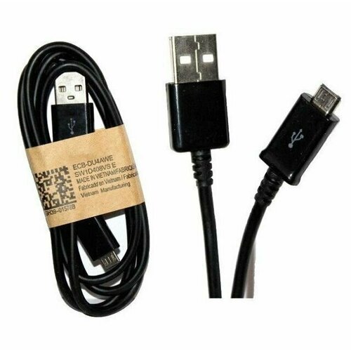 Кабель Micro-USB Samsung ECB-DU4AWE для Samsung / Sony / Xiaomi / Honor / Huawei / Lenovo Poco Oppo LeEco Tecno ZTE BQ 1 м Черный (Black) 50 models 5pin micro usb jack socket charging port connector for samsung huawei lenovo htc nokia tablet pc etc mobile tablet gps