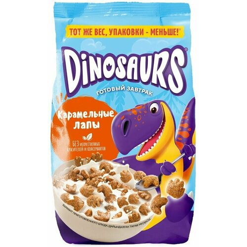 Готовый завтрак Kelloggs Dinosaurs Карамельные лапы 220г