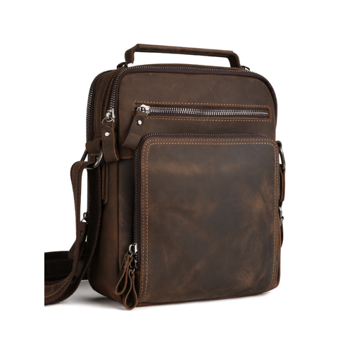 фото Сумка барсетка daniele riccardi, коричневый