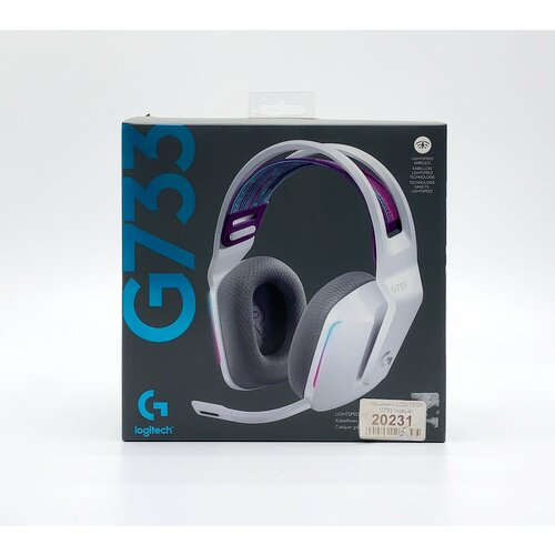 Беспроводная компьютерная гарнитура Logitech G733, white