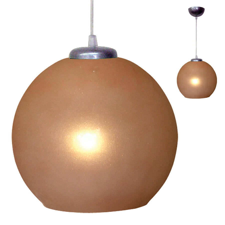 фото Светильник потолочный подвесной "Ладера" медный