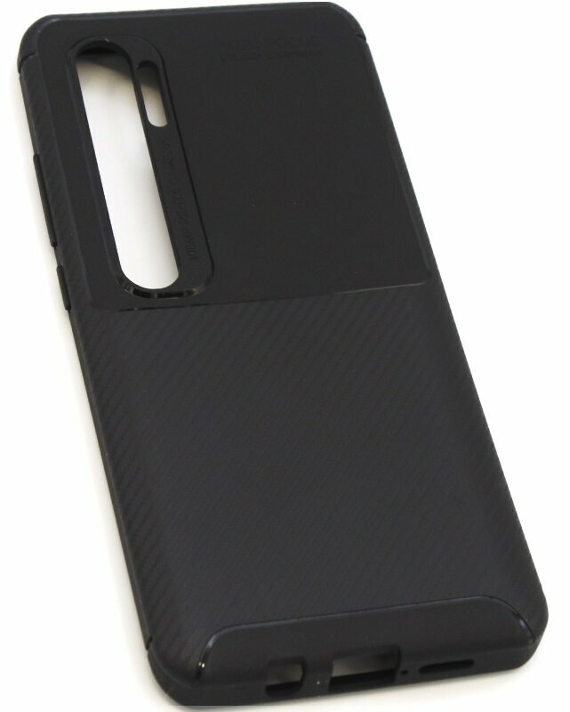 Чехол/Бампер/Накладка/Противоударный/для Xiaomi Mi Note 10/для Ксиоми Ми Ноут 10/Силикон, черный