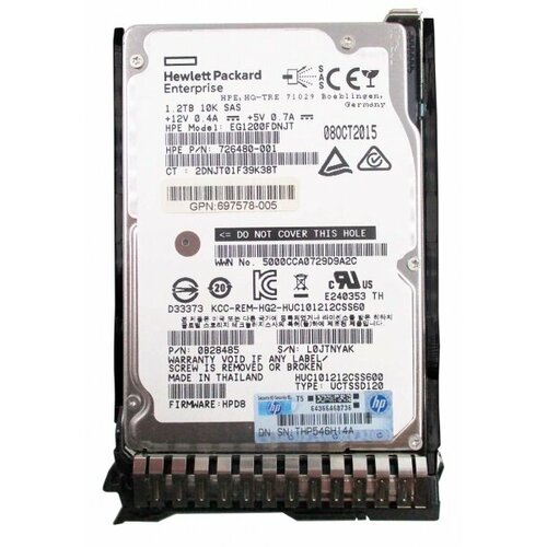Жесткий диск HP EG1200FDNJT 12Tb SAS 25 HDD 3389000₽