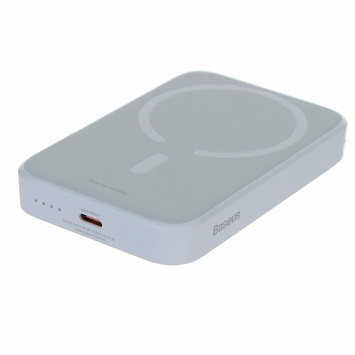 Внешний аккумулятор Baseus Power Bank Magnetic Mini Wireless Fast Charge 2022 6000mAh 20W White PPCX130002 PPCX100502 2866₽