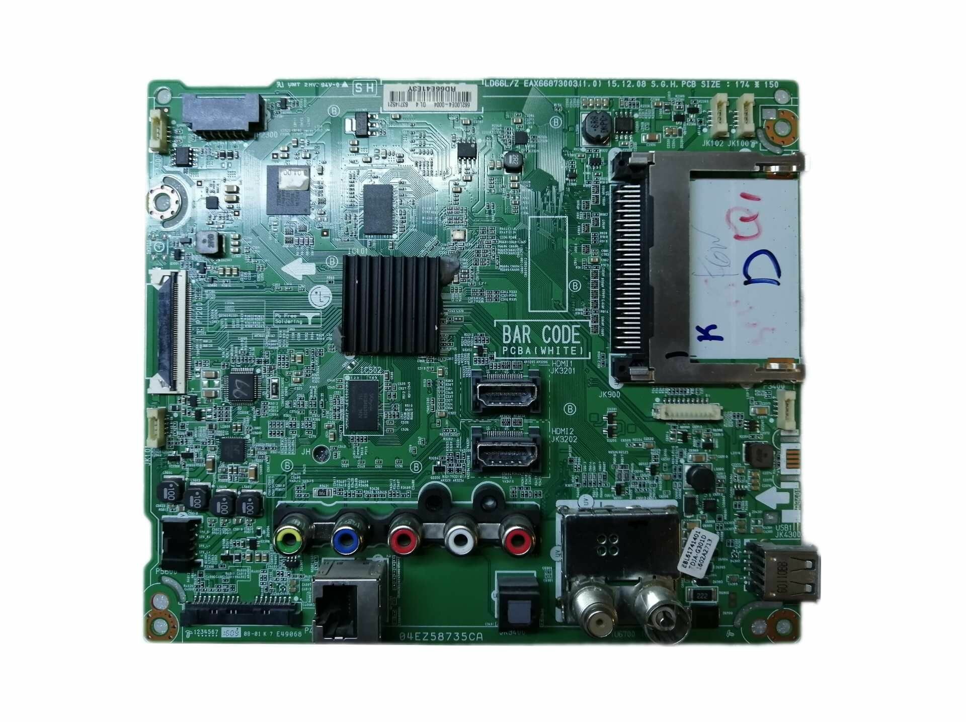 Материнская плата (main board) от телевизора LG 43lh595v / EAX66873003 (1.0)