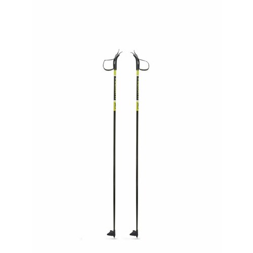 Лыжные палки VUOKATTI Black/Yellow 045872, стекловолокно, 100 см