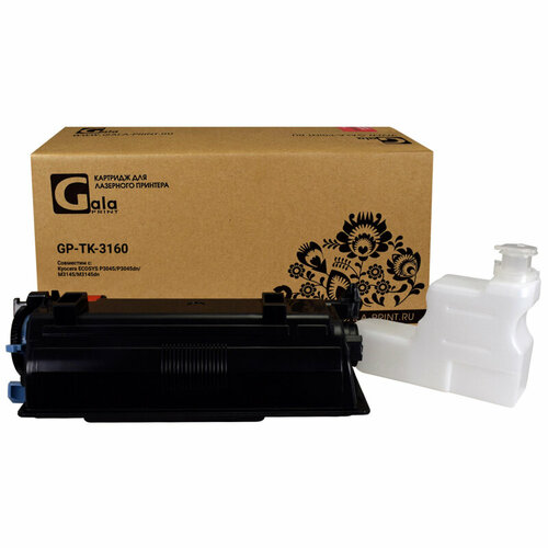 Картридж лазерный Galaprint TK-3160 чер. для Kyocera Ecosys P3045 (чип) картридж galaprint gp tk 3160 12500 стр черный