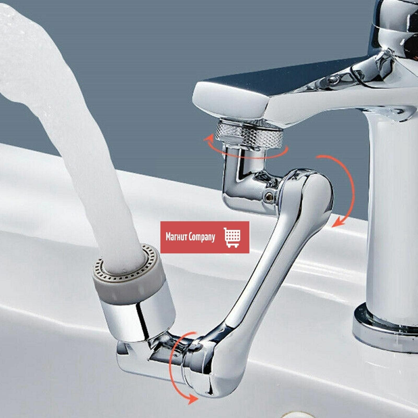 Изображение Насадка поворотная на кран удлиняющая. Аэратор на смеситель