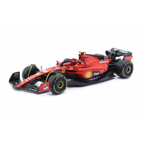 bburago 1 18 2021 f1 ferrari sf21 no 55 carlos sainz no 16 charles leclerc original authorized alloy car model collection toy Ferrari SF-23 #55 formula 1 2023 carlos sainz jr. / феррари СФ-23 карлос сайнц