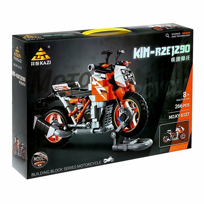 Конструктор Мото "Спортивный мотоцикл", 266 деталей 9775211 .