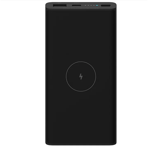 Внешний аккумулятор Xiaomi Mi Power Bank 10000mAh 10W черного цвета с беспроводной зарядкой 269000₽
