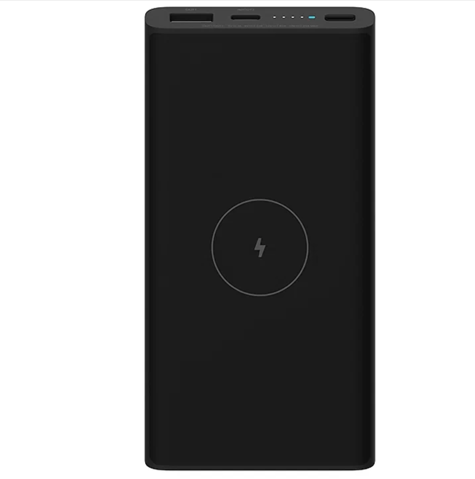 Внешний аккумулятор Xiaomi Mi Power Bank 10000mAh 10W черного цвета с беспроводной зарядкой