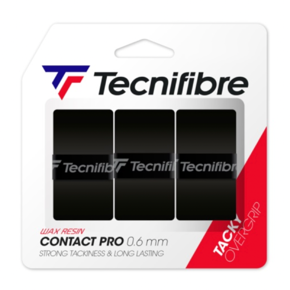 Намотка для ракетки Tecnifibre Contact PRO BLACK 0,6мм (3шт)