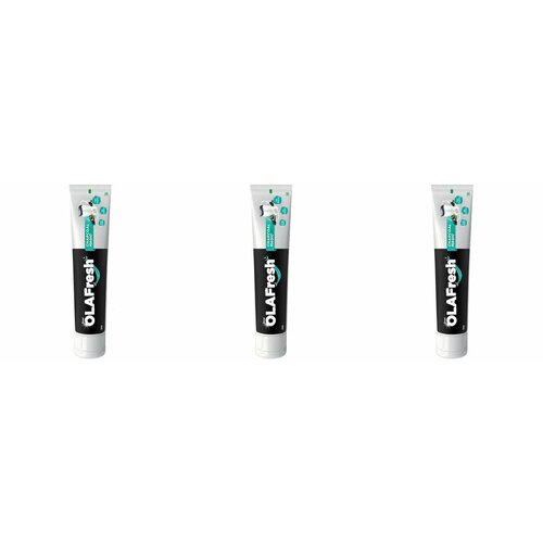 OLAFresh Зубная паста Charcoal Magic 100 гр, 3 шт.