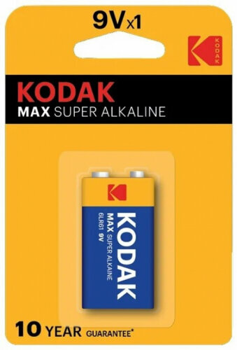 Элемент питания Kodak Max Super Alkaline 6LR61 9V