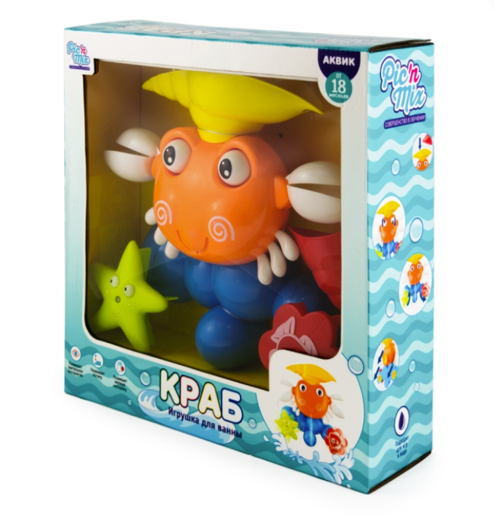 Игрушка для ванны Pic&Mix, Краб - фото №10