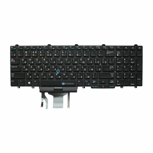 Клавиатура с подсветкой для ноутбука Dell Latitude 5590 / 5580 / E5570 / E5550 клавиатура для ноутбука dell latitude e5550 e5570 черная без рамки с подсветкой гор enter