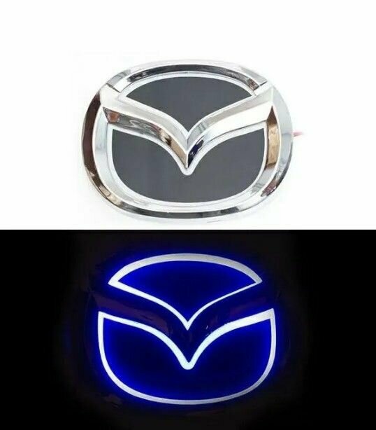 Шильдик эмблема мазда светящаяся 5D 12V для автомобилей Mazda