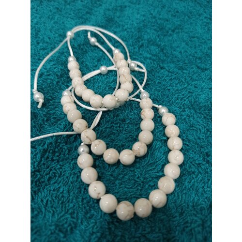 фото Браслет, размер one size, белый рукоделкино43