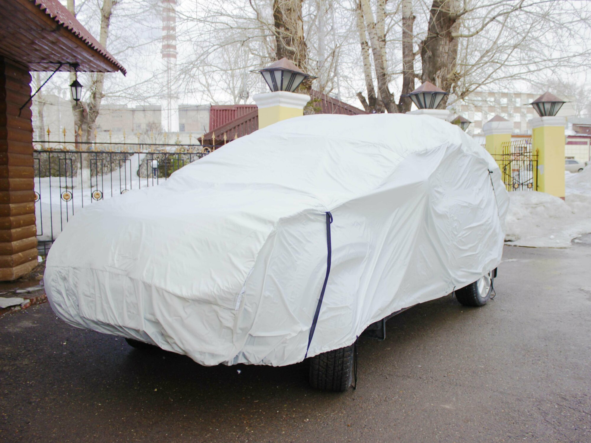 Тент чехол для автомобиля антиград для ГАЗ 3110 Волга