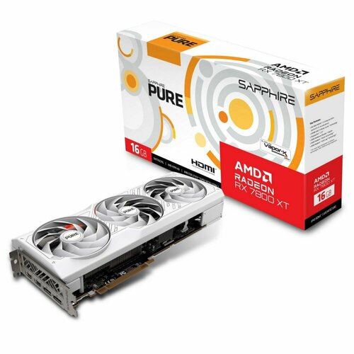 Видеокарта RX7800XT PURE 16GB 256-bit GDDR6 2xHDMI 2xDP 3FAN RTL 84900₽