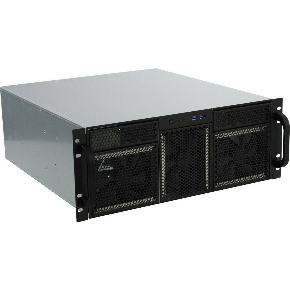 Корпус серверный 4U Procase 2x5.25 ext+15*3,5 int ,черный,без блока питания,глубина 480мм,MB CEB 12"x10,5" - фото №2